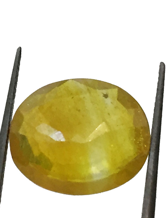 7.99 ct/8.90 ratti Natural Certified Bangkok Pukhraj/Yellow Sapphire